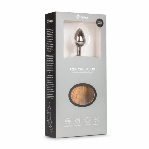 Sinner Gear Aluminium Plug z Puszystym Ogonem Lisim Szary 40 cm