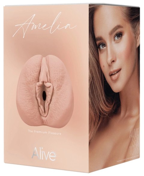 Alive Amelia - anatomiczna maszyna intymna TPE, 13,4 cm, ergonomiczna