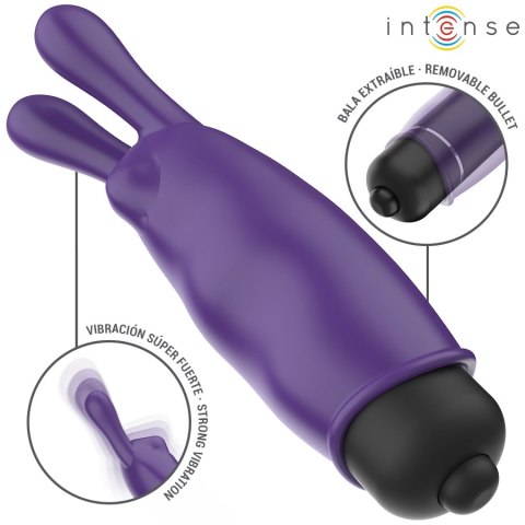Intense Mini Bullet Violet - kompaktowy model wibracyjny IPX6 8,7x2,4 cm