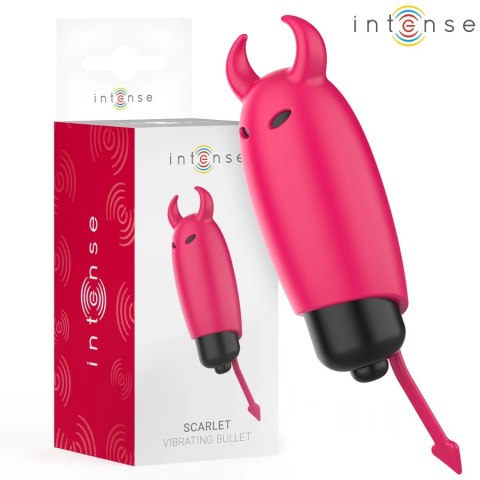 Intense Scarlet - Kompaktowa Wibrująca Kula Silikonowa Czerwona 9,3x2,4 cm