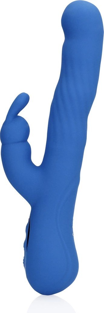 Loveline Wiggle Rabbit Jetset Blue - wielofunkcyjny masażer z podwojną stymulacją