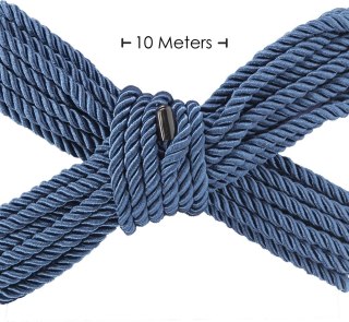 Rope HUNTERX model 10 m granatowy - lina poliestrowa do wiązań