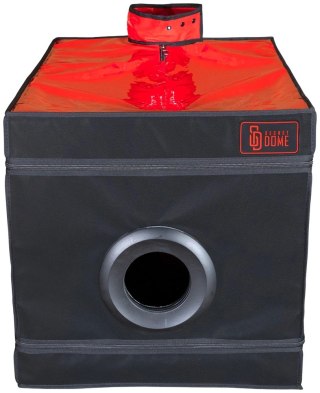 Secret Dome La Niche Black&Red - kabina do gier z oświetleniem LED 85x60x60 cm