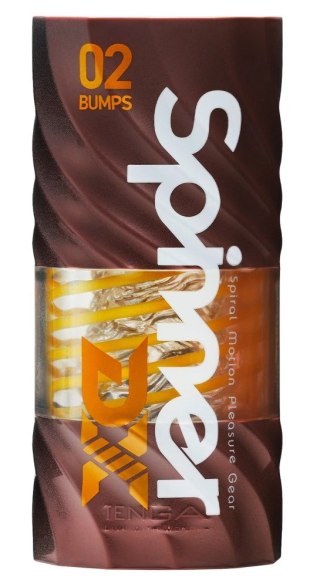 Tenga Spinner Deluxe 02 Bumps - zaawansowana maszyna intymna spiralna 14 cm