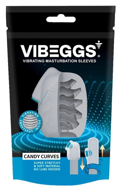 Vibeggs Candy Curves - wibrujący rękaw elastyczny unisex, 7-18 cm