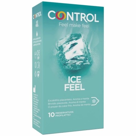 Control Ice Feel 10 szt. miętowy efekt chłodzący zielone 53 mm