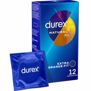 Durex Natural XL 12 szt. prezerwatywy powiększony rozmiar lateks
