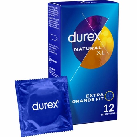 Durex Natural XL 12 szt. prezerwatywy powiększony rozmiar lateks