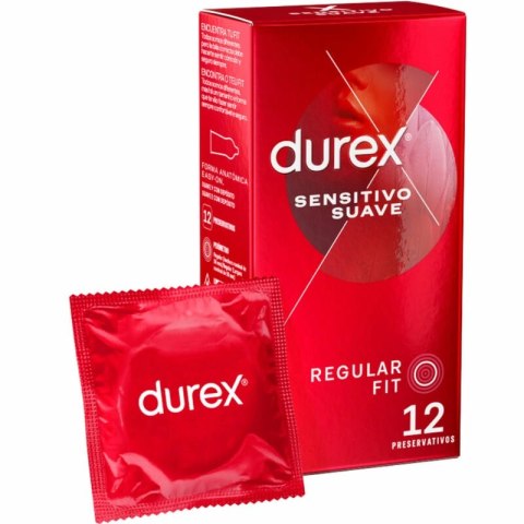 Durex Sensitive Soft 12 szt. cienkie, komfortowe prezerwatywy 56 mm