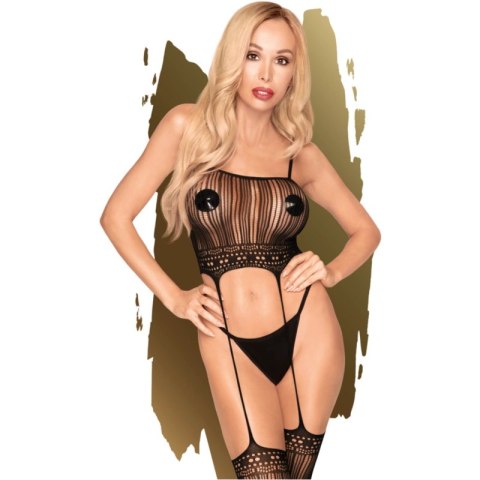 Penthouse Sex Dealer Bodystocking S/L - siateczkowy kostium, czarny
