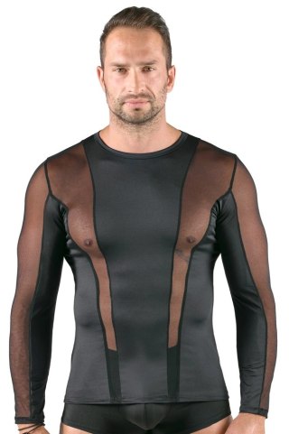 Svenjoyment Koszula Męska 2XL Czarna Z Długim Rękawem Siateczka