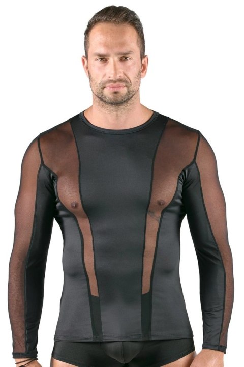 Svenjoyment Koszula Męska 2XL Czarna Z Długim Rękawem Siateczka