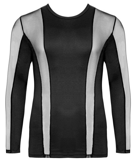 Svenjoyment Koszula Męska 2XL Czarna Z Długim Rękawem Siateczka