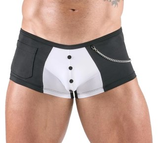 Svenjoyment Pants Waiter M - Stylowe spodnie kelnerskie czarno-białe, elastyczne