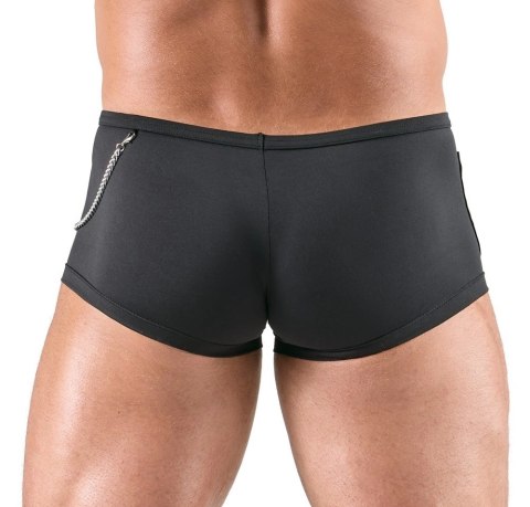 Svenjoyment Spodnie kelnerskie męskie S czarno-białe z łańcuszkiem