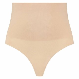 Bye Bra Stringi Bezszwowe Modelujące Beżowe XL Wysoki Stan