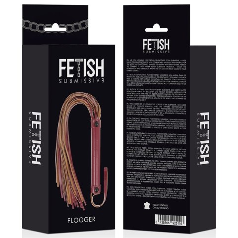 Fetish Submissive Dark Room bicz z wegańskiej skory 28cm czarny