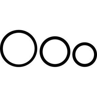 OHMAMA Zestaw 3 silikonowych pierścieni anatomicznych czarnych