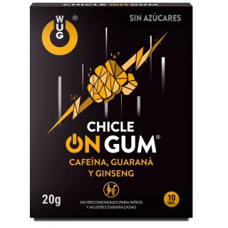 WUG GUM Żeń-szeń Guarana Kofeina Guma Energetyczna 10 szt.