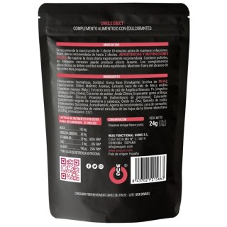 WUG GUMS Erect - Guma do żucia z maca, cynkiem i witaminą B6, 10 szt.