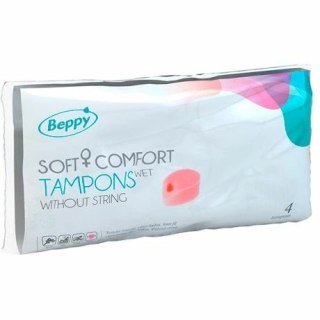 Beppy Soft Comfort — anatomiczne tampony mokre, lawenda, 4 sztuki