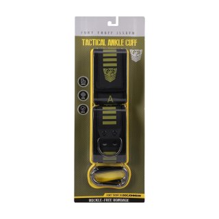 Doc Johnson Tactical Ankle Cuffs Black/Green regulowane neoprenowe