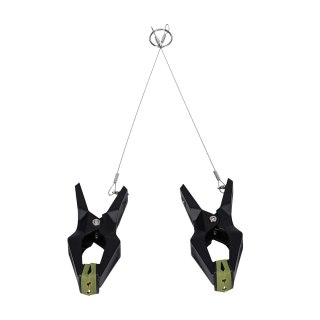 Hardwire Hangers Black/Green - Profesjonalne klamry z szerokimi podkładkami