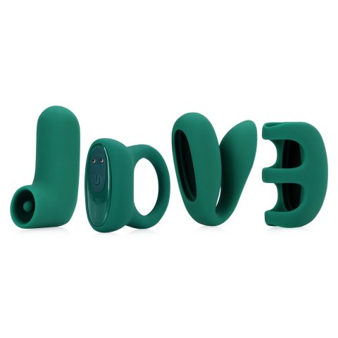 Loving Joy (S)explore Set Green Crystal - Zestaw Intymny 4w1