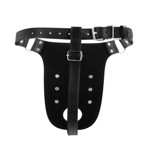 OUCH! Xtreme pas intymny PU Leather z paskami, czarny, regulowany