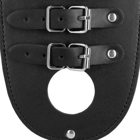 OUCH! Xtreme pas intymny PU Leather z paskami, czarny, regulowany