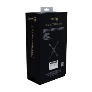 Ouch! Venice Collection 4-Way Hogtie Connectors czarne, skorzane