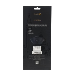 Ouch! Venice Collection Maskująca Opaska Skorzana Czarna High-Fashion