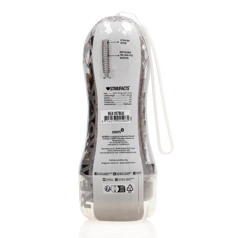 RealRock Easy Rider Transparentny - Kompaktowa maszyna intymna TPE