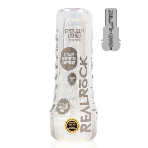 RealRock Easy Rider Transparentny - Kompaktowa maszyna intymna TPE