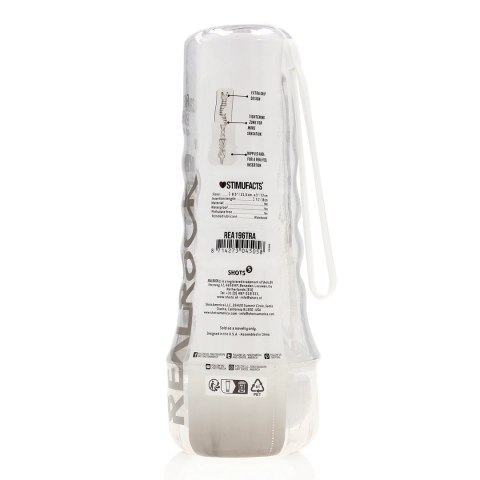 RealRock Easy Rider Transparentny - Kompaktowa maszyna intymna TPE