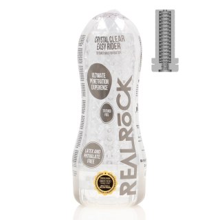 RealRock Easy Rider Transparentny - kompaktowa maszyna intymna TPE