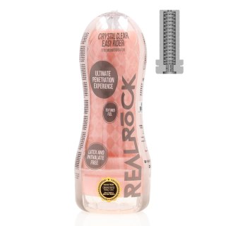 RealRock Easy Rider Transparentny - kompaktowa maszyna intymna TPE