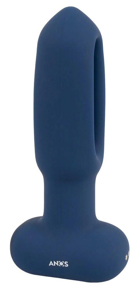 ANOS RC Flickering Tongue Plug czarny silikonowy 10 trybow 14,1 cm