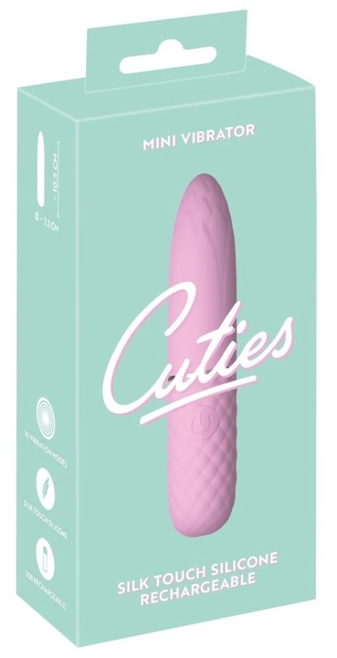 Cuties Mini Vibrator Rose 5. generacji - kompaktowy silikonowy model
