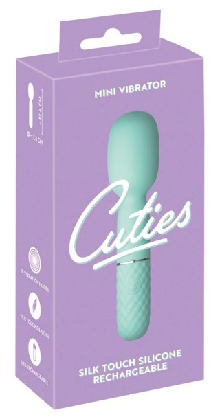 Cuties Mini Wand 5. Gen Zielona - kompaktowa ładowalna masażerka silikonowa