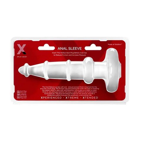Perfect Fit XPlay Gear Anal Sleeve Plug 18 cm - system z kotwicą, czarny