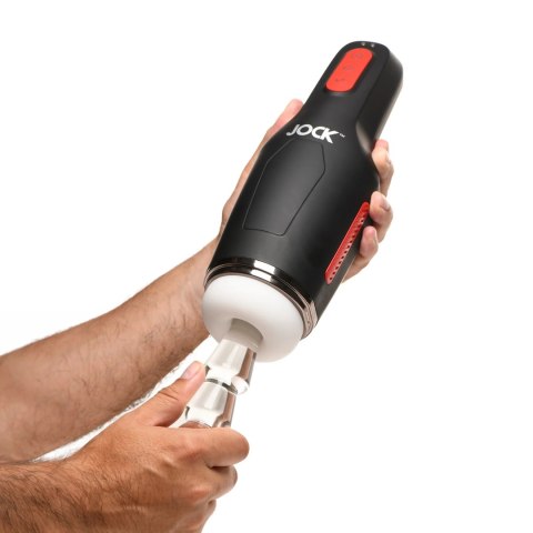 XR Brands 15X Black - Automatyczna maszyna intymna z funkcją ssania i wibracji