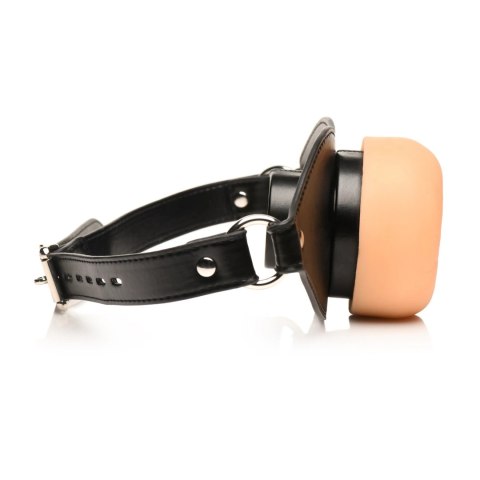 XR Brands Ass Face Mouth Gag - anatomiczna maska z regulowanym paskiem