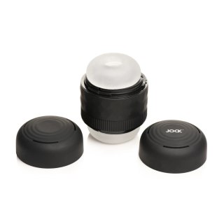 XR Brands Tightening System Black - Regulowany tunel intymny TPE