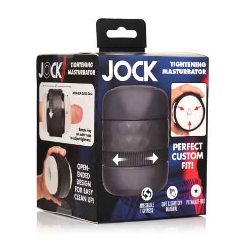 XR Brands Tightening System Black - Regulowany tunel intymny TPE