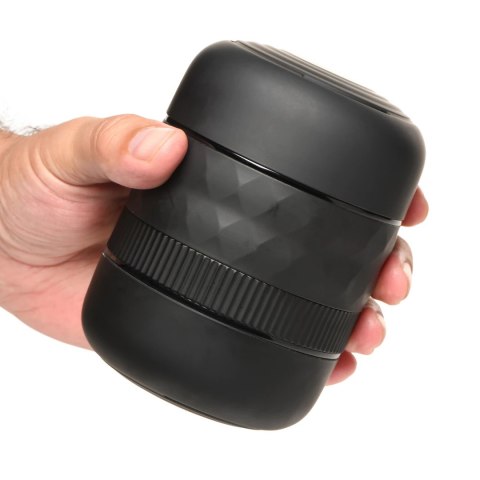 XR Brands Tightening System Black - Regulowany tunel intymny TPE