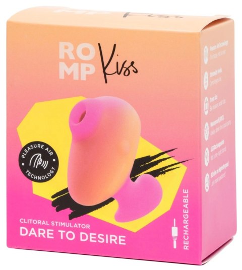 ROMP Kiss Pink Lemonade kompaktowy pulsator powietrzny, wodoodporny
