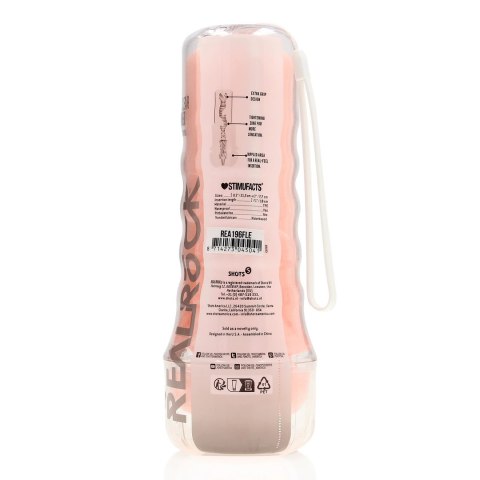 RealRock Easy Rider maszyna intymna TPE transparentna kompaktowa