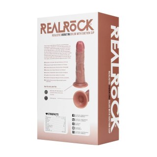 RealRock Shots Model Wibrujący Zakrzywiony 15,5 cm Tan Elastyczny