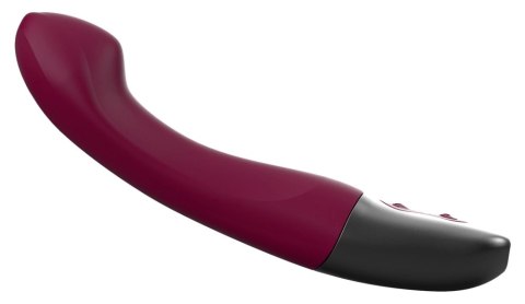 Titanz Vibrator Rubine Red - silikonowy model ładowany USB, 19,5 cm